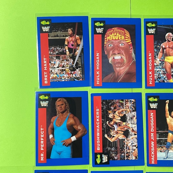 24 WWF WCW 90's Wrestling Trading Cards Classic Hulk Hogan Andre Giant Bret Hart - Picture 3 of 14